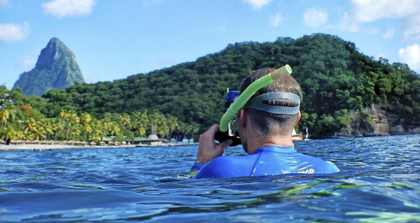 Anse Chastanet Snorkeler